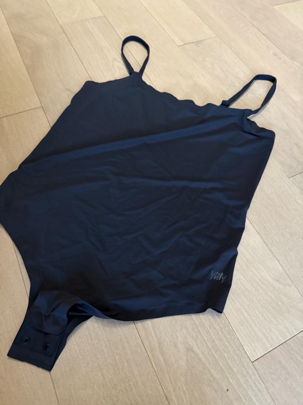 YITTY Black Logo Bodysuit Shapewear